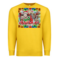 Lemon Love Christmas cow Premium Sweatshirt - CowhideDigitalArt