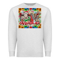 Oatmeal Heather Love Christmas cow Premium Sweatshirt - CowhideDigitalArt