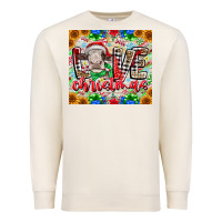 Sandshell Love Christmas cow Premium Sweatshirt - CowhideDigitalArt