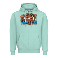 Seafoam touchdown season Zipper Hoodie - FaDigitalArtStudio