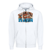 White touchdown season Zipper Hoodie - FaDigitalArtStudio