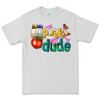 Dove Grey pre k school pencil dude Premium Tee - NancyCooperArtShop