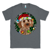 Charcoal Heather Cockapoo Christmas Classic Tee - RanaPortraitStore