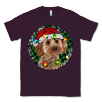 Plum Cockapoo Christmas Classic Tee - RanaPortraitStore