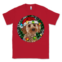 Red Cockapoo Christmas Classic Tee - RanaPortraitStore