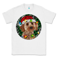 White Cockapoo Christmas Classic Tee - RanaPortraitStore