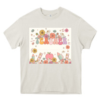 Cream teacher custom name Heavy Core Tee - JahusDesignShop