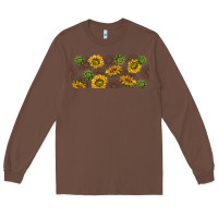 Chestnut summer with sunflowers Long Sleeve Tee - TumblerDesignByShophia