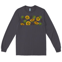 Smoke summer with sunflowers Long Sleeve Tee - TumblerDesignByShophia