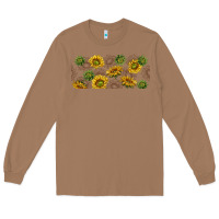 Toasted Coconut summer with sunflowers Long Sleeve Tee - TumblerDesignByShophia