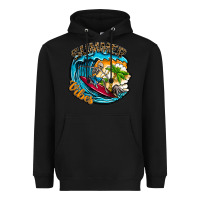 Black Summer Vibes Heavyweight Hoodie - CowhideDigitalArt