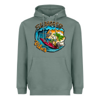 Sage Summer Vibes Heavyweight Hoodie - CowhideDigitalArt
