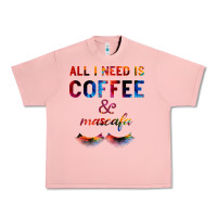 Salmon All I Need Is Coffee And Mascara Urban Heavy Tee - Bettercallsaul