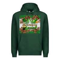 Sports Green Let the shenanigans begin Premium Hoodie - FaDigitalArtStudio