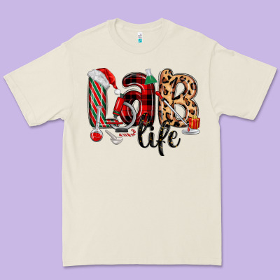 Lab Life Christmas Premium Tee Designed By Maliassmallbusiness