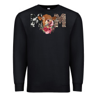 Black mom cow Premium Sweatshirt - CowhideDigitalArt