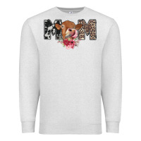 Oatmeal Heather mom cow Premium Sweatshirt - CowhideDigitalArt