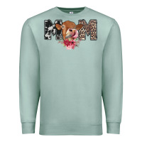 Seafoam mom cow Premium Sweatshirt - CowhideDigitalArt