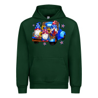 Forest Green american flag gnomes truck sunflowers star leopard Urban Hoodie - Artiststas