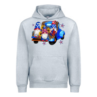 Heather Grey american flag gnomes truck sunflowers star leopard Urban Hoodie - Artiststas