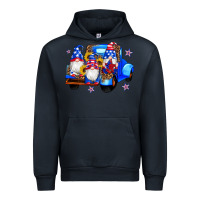 Navy american flag gnomes truck sunflowers star leopard Urban Hoodie - Artiststas