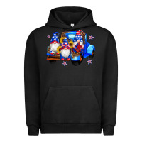 Pigment Black american flag gnomes truck sunflowers star leopard Urban Hoodie - Artiststas