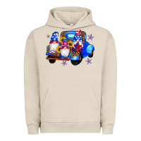 Pigment French Oak american flag gnomes truck sunflowers star leopard Urban Hoodie - Artiststas