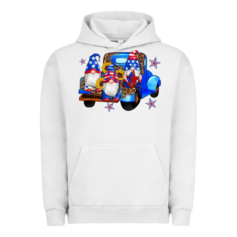 American Flag Gnomes Truck Sunflowers Star Leopard Urban Hoodie by Artiststas | Teevron
