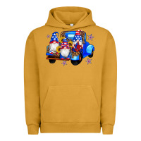 Pigment Peanut Butter american flag gnomes truck sunflowers star leopard Urban Hoodie - Artiststas