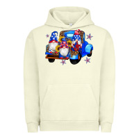 Pigment Pistachio american flag gnomes truck sunflowers star leopard Urban Hoodie - Artiststas