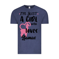 Vintage Denim Just A Girl Who Loves Llamas I Love Llamas Vintage Tee - Bettercallsaul