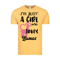 Vintage Mustard Just A Girl Who Loves Llamas I Love Llamas Vintage Tee - Bettercallsaul