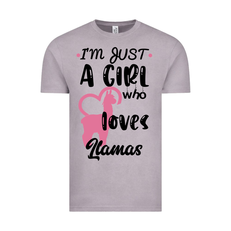 Just A Girl Who Loves Llamas I Love Llamas Vintage Tee by Bettercallsaul | Teevron