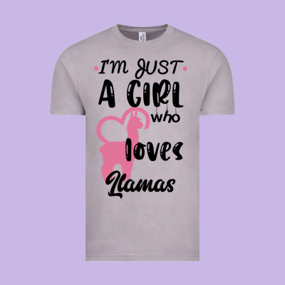 Just A Girl Who Loves Llamas I Love Llamas Vintage Tee Designed By Bettercallsaul