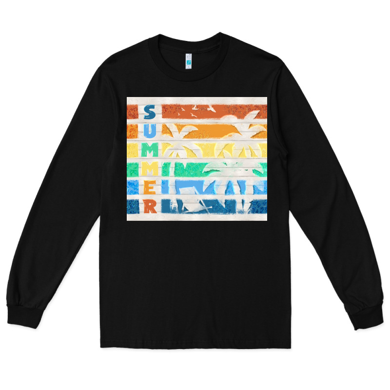 Retro Summer Long Sleeve Tee by TumblerDesignByShophia | Teevron