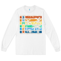 White retro summer Long Sleeve Tee - TumblerDesignByShophia