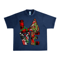 Navy christmas love Urban Heavy Tee - JahusDesignShop