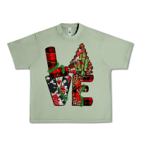 Oil Green christmas love Urban Heavy Tee - JahusDesignShop