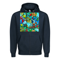 Navy boy child coffee cup and teddy bear with thunderbolts and camouflage s Zipper Hoodie - BundleAndBundleShop