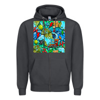 Smoke boy child coffee cup and teddy bear with thunderbolts and camouflage s Zipper Hoodie - BundleAndBundleShop