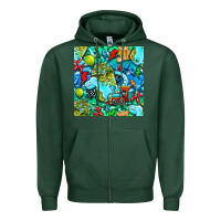 Sports Green boy child coffee cup and teddy bear with thunderbolts and camouflage s Zipper Hoodie - BundleAndBundleShop