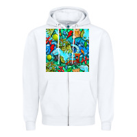 Boy Child Coffee Cup And Teddy Bear With Thunderbolts And Camouflage S Zipper Hoodie | Teevron
