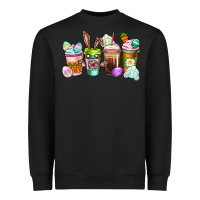 Black Easter coffee cups Easter Day Heavyweight Sweatshirt - CowGirlArtShop