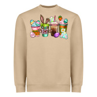 Easter Coffee Cups Easter Day Heavyweight Sweatshirt | Teevron