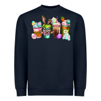Navy Easter coffee cups Easter Day Heavyweight Sweatshirt - CowGirlArtShop