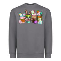 Storm Easter coffee cups Easter Day Heavyweight Sweatshirt - CowGirlArtShop