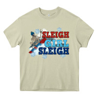 Mossy winter sleigh girl sleigh Heavy Core Tee - NancyCooperArtShop