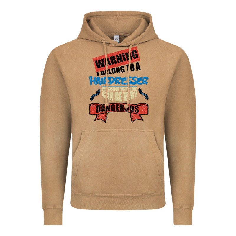 I Belong To A Hairdresser Warning Job Funny Partner Vintage Hoodie by Bettercallsaul | Teevron