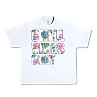 White Chill Vibes Only Urban Heavy Tee - Bettercallsaul