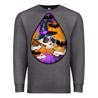 Charcoal Heather Hallowen Teardrop Premium Sweatshirt - LillyAllenDesigns
